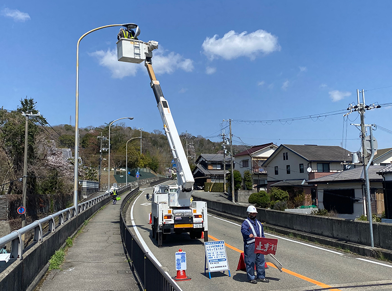 道路灯更新工事